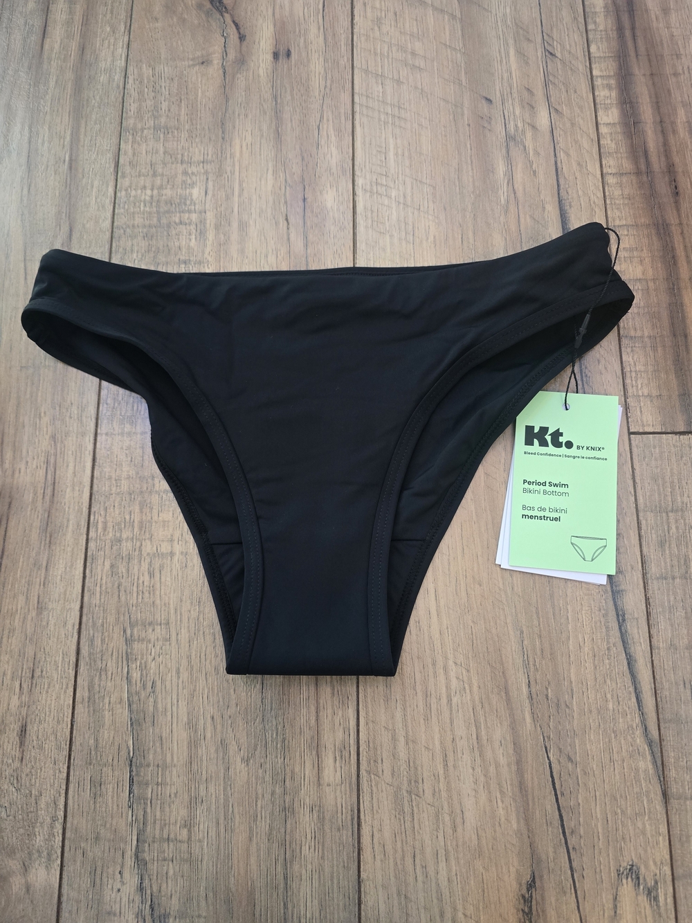 knix Black Period Swim Bikini Bottom